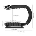 thumbnail image 5 of Portable Handheld DV Camera Bracket Stabilizer + LED Fill Light Kit with Cold Shoe Tripod Head for All SLR Cameras & DV, 5 of 5