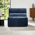 thumbnail image 3 of Miekor Furniture Luxury Bouclé Teddy Fleece Single Sofa Chair, Ergonomic Compress Accent Chair, Cloud-Soft Lounge Sofa for Living Room, Bedroom, Office & Small Apartment No.7502, 3 of 8