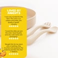 thumbnail image 6 of silicone feeding set with Section Tray and Infant Utensils by Muqee Peeko with Spoon and Fork - (3 Piece Set), 6 of 10