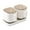 White-2, variant on Nkmbld 3Pcs Seasoning Storage Containers with Spoon Standing Lid Kitchen Seasoning Bottle Jar Household Condiment Jar for Kitchen Salt Pepper Sugar, White