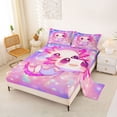 thumbnail image 2 of Erosebridal Cartoon Animal Salamander Bed Sheets 4pcs For Kids,Cute Wildlife Axolotl King Sheets For Boys Girls, 2 of 5