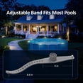 thumbnail image 6 of SWSUSN 6 Pack Solar Pool Lights For Above Ground Pools Outdoor Swimming Pool Fence Decoration Accessories LED Pool Solar Lights Pool Enclosure Lighting Decor Warm Lig for Home, 6 of 9