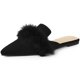thumbnail image 1 of Sandalias planas de piel sintética con punta puntiaguda para mujer Allegra K Negro 41, 1 of 6