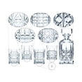 thumbnail image 3 of Nachtmann Highland 5-Piece Decanter and Whiskey Glass Set, Clear, 3 of 7