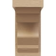 thumbnail image 2 of 5"W x 5"D x 10"H Wide Sheridan Rough Cedar Woodgrain TimberThane Corbel, Primed Tan, 2 of 6