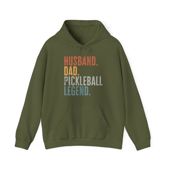 Pickleball Dad Husband Hoodie Gifts Hooded Sweatshirt Pullover Shirt