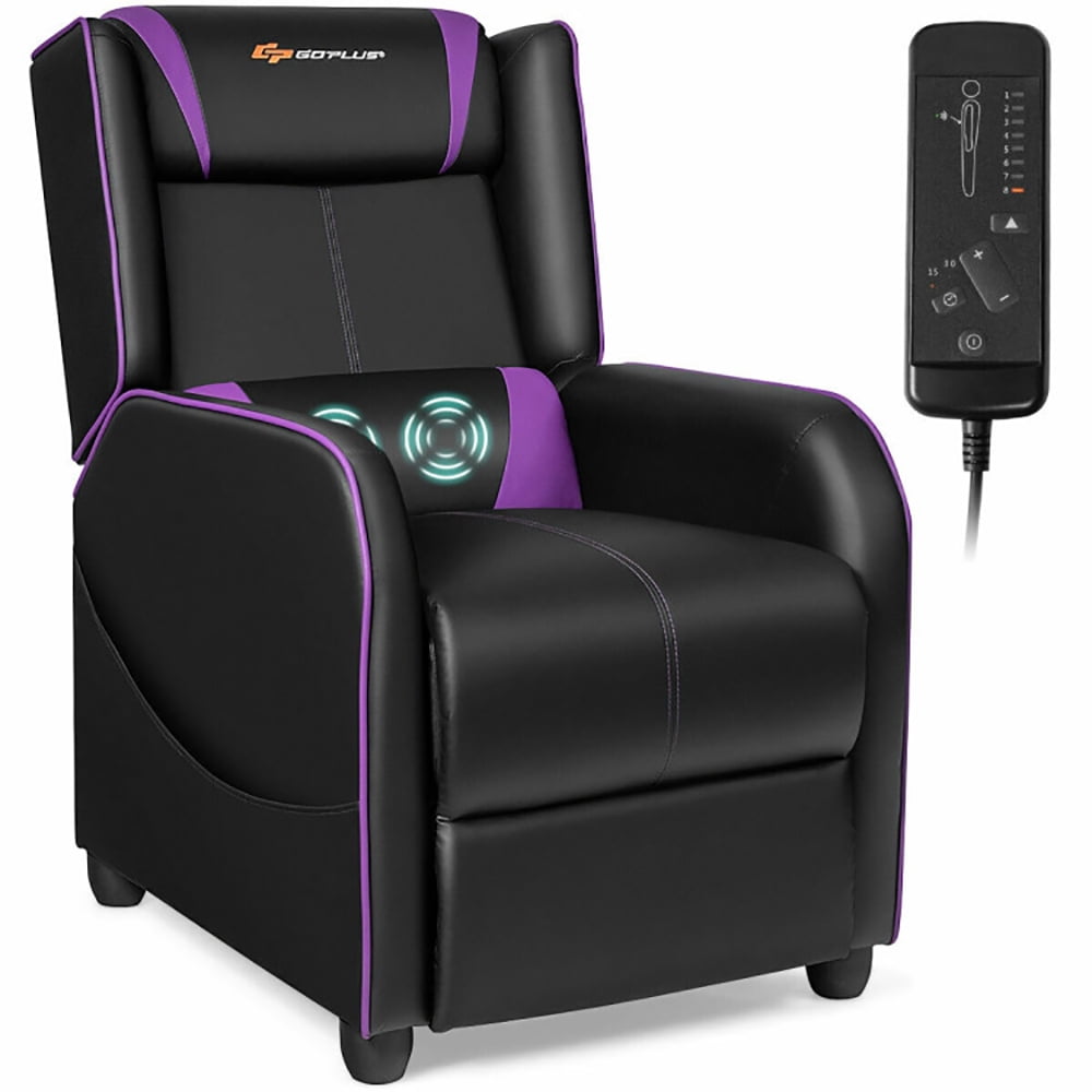 Finihen Massage Recliner Chair, Home Massage Gaming Recliner Chair, for Gaming Room, Home Theater, Purple Finihen Massage Recliner Chair, Home Massage Gaming Recliner Chair, for Gaming Room, Home Theater, Purple
