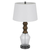 Cal Lighting 100W led Harlan metal/glass table Lamp