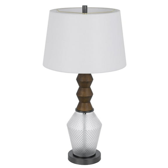 Cal Lighting 100W led Harlan metal/glass table Lamp