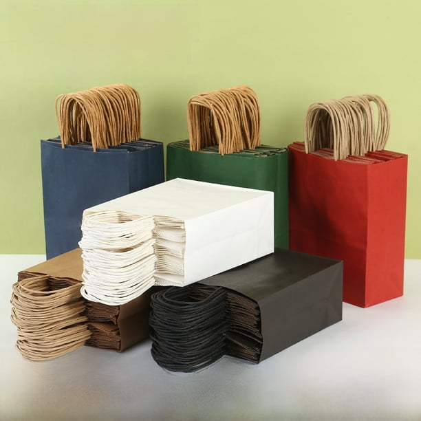 Bolsa de papel kraft, bolsa para llevar comida, bolsa para regalo, bolsa para empacar ropa, bolsa de papel portátil