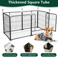 ZIHUI Dog Kennel Indoor ,62.9" Lx 32.8"Hx 31.5"W Outdoor Dog Kennel
