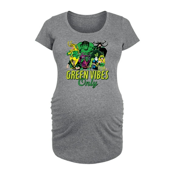 Marvel - St. Patrick's Day Green Vibes Only - Maternity Scoop Neck Graphic T-Shirt