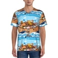 thumbnail image 4 of Haiem Hip Hop Hipster Baseball Jersey Button Down Shirts Sports Uniforms Men Women Jersey(Animals on Noah's Ark Floating,Medium), 4 of 9