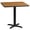 Natural, variant on Emma + Oliver 24" Square Walnut Laminate Table Top with 22"x22" Base