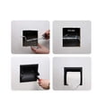 thumbnail image 3 of Portarrollos de papel higiénico empotrado negro mate para rollos regulares, Portarrollos de papel higiénico pivotante negro Soporte de pared de metal, en Portarrollos de papel higiénico negr, 3 of 5