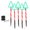 Green, variant on Lanytaeo 1 set of LED Christmas Stake Light Outdoor Pathway Light Path Lamp Outdoor Garden Pathway Lamp Decoration Ground Stakes Christmas Lamp