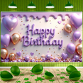 thumbnail image 3 of Decorative Design Banner Light Purple Balloon Cake Decoration Celebration Banner for Birthday Party Photo Shoot Event Decoration, 3 of 9