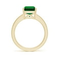 thumbnail image 2 of ANGARA Lab Grown Octagonal Emerald Cocktail Ring with Lab Diamonds for Women in 14K Yellow Gold (Size-10x8mm) | May Birthstone, Birthday, Anniversary, Jewelry Gift for Women | Lab-Grown Emerald Ring, 2 of 9