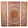 thumbnail image 4 of Strata Furniture 48x48" Traditional Wood H-3D Lotus Panel in Brown, 4 of 4