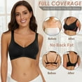 thumbnail image 4 of Cassie Liz Smoothing Wireless Bras for Women Comfort Seamless Bra Full Coverage Push Up Bra Adjustable Padded Bra, 4 of 7