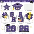 thumbnail image 3 of Suknil 8Pcs Graduation Yard Sign, Graduation Decorations 2026, Graduation Decorations Class of 2026 Graduation Party Supplies(Purple), 3 of 7