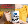 thumbnail image 7 of Figure Skating Coffee Mug 15oz White - Living On The Edge - Figure Skating Ice Skaters Winter Sports Funny Sarcasm, 7 of 7