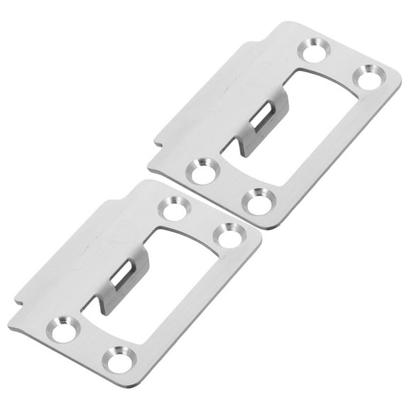 Phenofice Stainless Steel Door Lock Strike Plate Latch Reinforcement Plate 1 Set Security Hardware