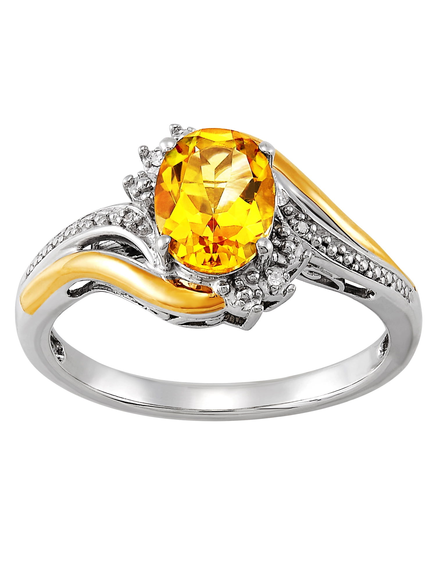 Yellow Citrine 10k Rose Gold November Birthstone Ring 0.82ct - LLS573D |  JTV.com