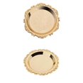 thumbnail image 1 of Plato de fruta de Metal Redondo Dorado Sunnimix 2 piezas, 1 of 8