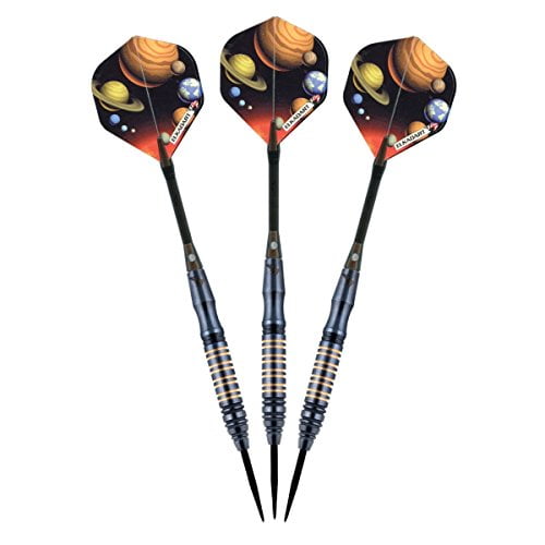 ELKADART ORBITAL BRASS BARREL STEEL-TIP DARTS-3-PACK 19 GRAMS