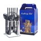 thumbnail image 2 of Advancent Juego de cubiertos de acero inoxidable de 24 pack/lote, elegante para cualquier ocasión, juego de cubiertos, vajilla Mostrada negro, 2 of 6