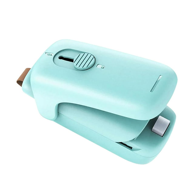Mini sellador de bolsas Sellador al vacío portátil 2 en 1 Sellador y cortador con cordón Máquina reselladora portátil para bolsas de plástico Almacenamiento de alimentos Aperitivos Frescura