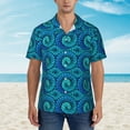 thumbnail image 4 of Daiia Snake Hawaiian Shirt for Men Gentle Cotton Regular Short Sleeve Casual-X-Large, 4 of 9
