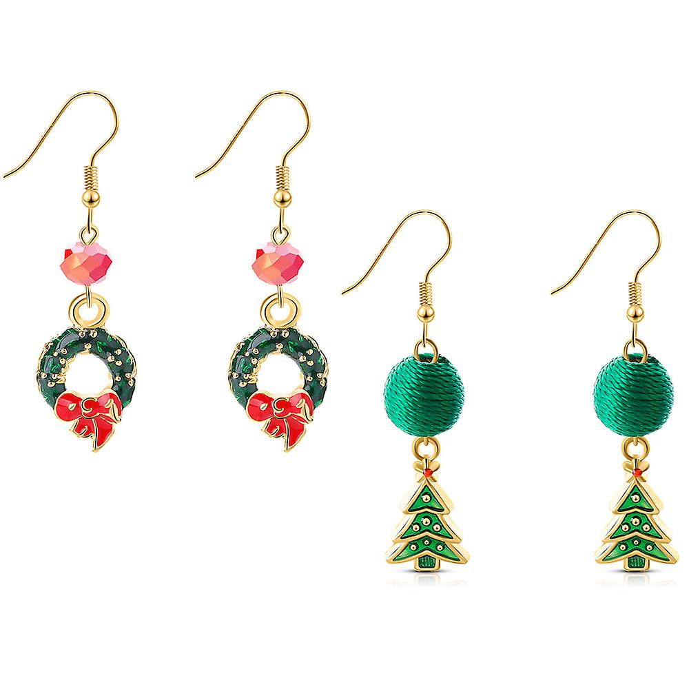 Earrings Compatible With Women Teen Girls Danglingchristmas Festival Party Jewelry Gifts F