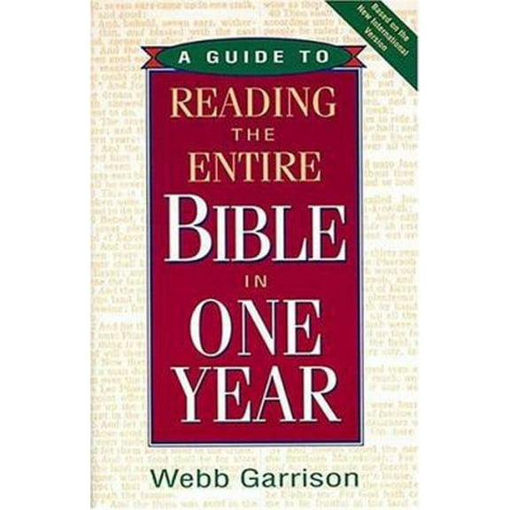 Pre-Owned A Guide to Reading the Entire Bible in One Year (Hardcover) 1558537821 9781558537828