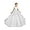 White, variant on Drtj Girls' Lace Applique Flower Girl Dress for Wedding Elegant Sleeveless Ball Gown with Tulle Skirt Lace-Up Back Ages 2-16