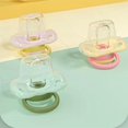 thumbnail image 2 of Baby pacifier 0-6-36 months newborn anti-flatulence sleeping flat head pacifier with dust cover, 2 of 5