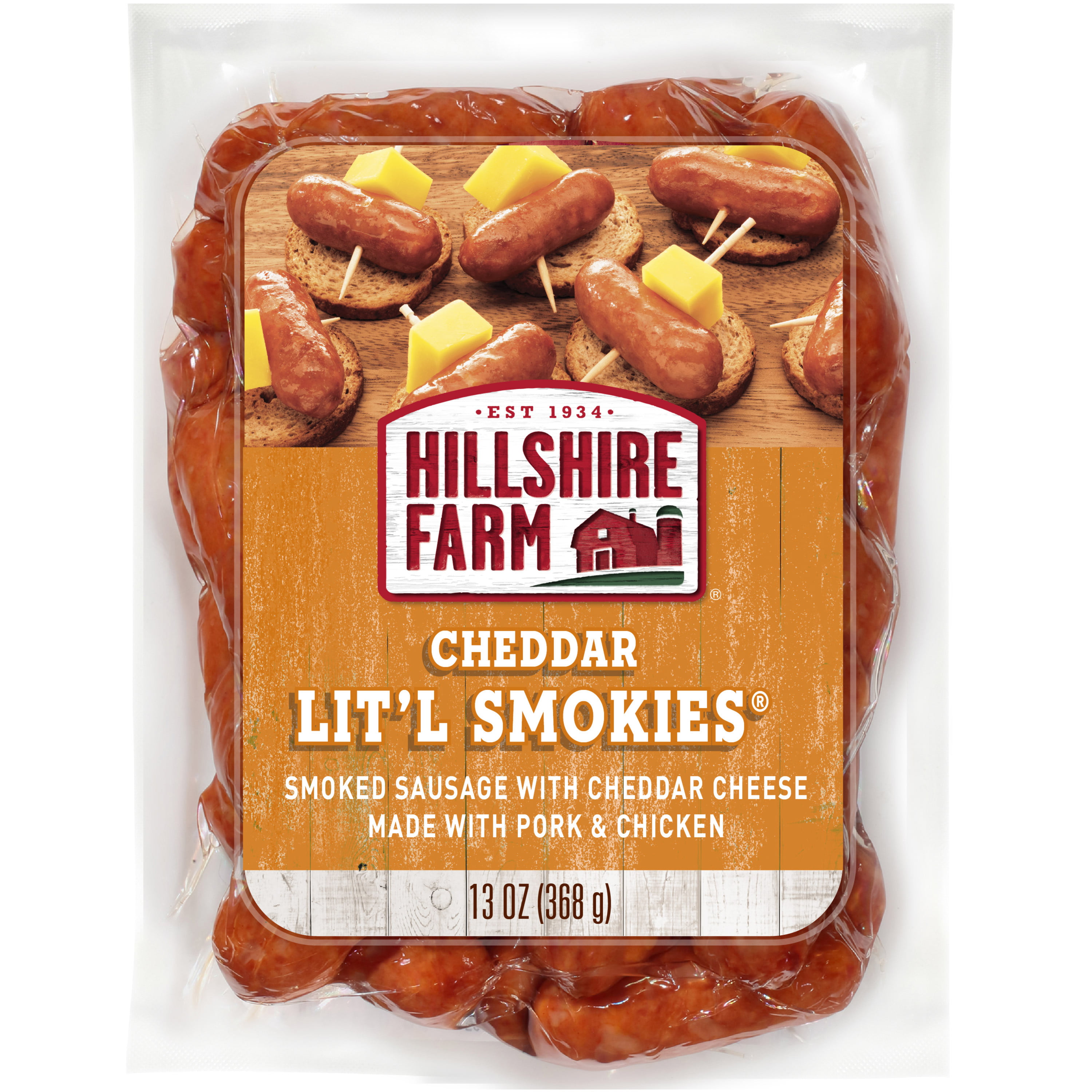 Hillshire Farm Cheddar Lit'l Smokies Smoked Sausage, 13 oz