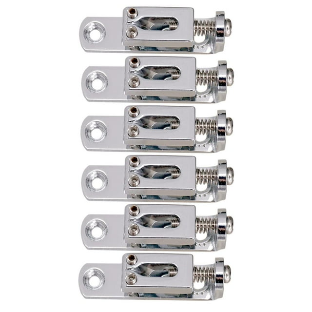 Monturas de puente individuales shamjiam con tornillos para guitarra eléctrica Plata