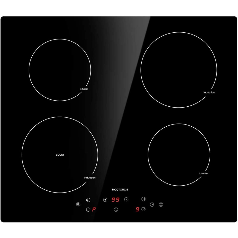 Induction Cooktop 4 Burner ECOTOUCH Electric Cooktop Builtin Induction