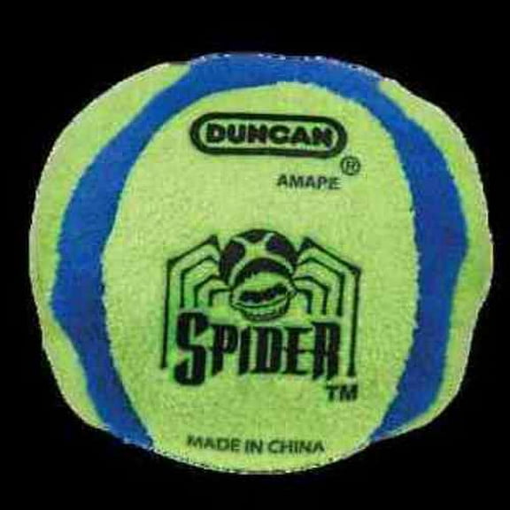 Spider Footbag 6 Panel - Blue and Green