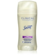 Secret Antiperspirant And Deodorant For Women, Clinical Strength Invisible Solid, Clean Lavender Scent, 2.6 Oz
