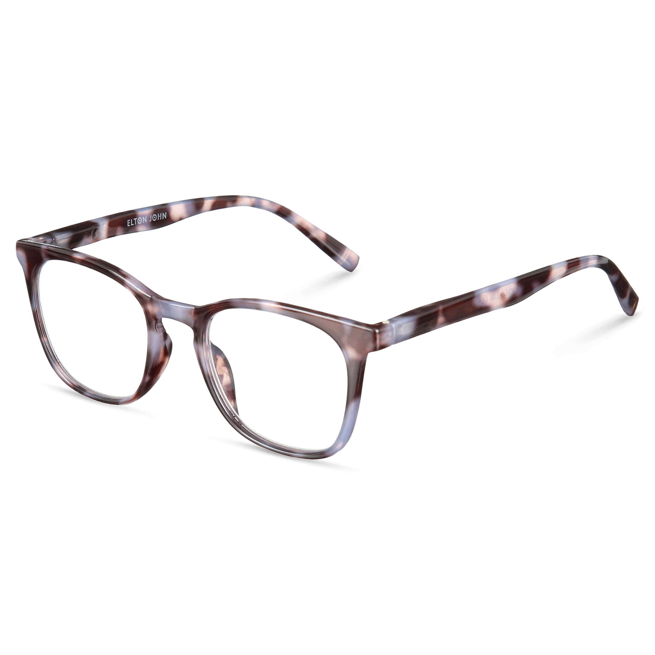 Elton John Pop Specs Reading Glasses - Tortoise Single 2.50, Square Frame