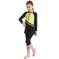 thumbnail image 4 of lnmuld Kids Swimsuits Full Coverage Long Sleeve Swim Dress with Skirt for Girls Sun Swimwear Size:2-3 Years, 4 of 8
