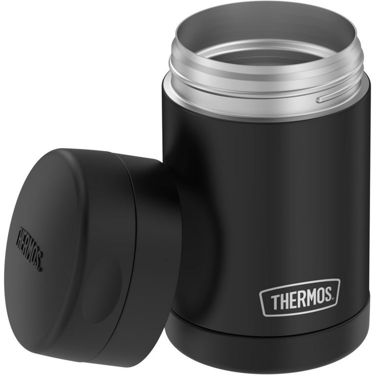  THERMOS Stainless Steel Food Jar, 16 Ounce, Black : Home &  Kitchen