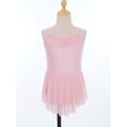 thumbnail image 2 of TiaoBug Kids Girls Gymnastics Leotard with Tutu Skirt Ballerina Dress Ballet Dance Practice Outfits Pink 8, 2 of 7