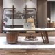 thumbnail image 2 of Luxury solid wood office boss desk high-end new Chinese large desk creative modern president desk simple My Lux Decor Round, 2 of 7