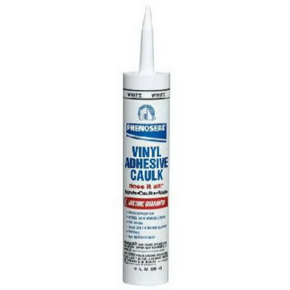 Dap 5113600005 10 oz Tube of Phenoseal White Vinyl Adhesive Caulk