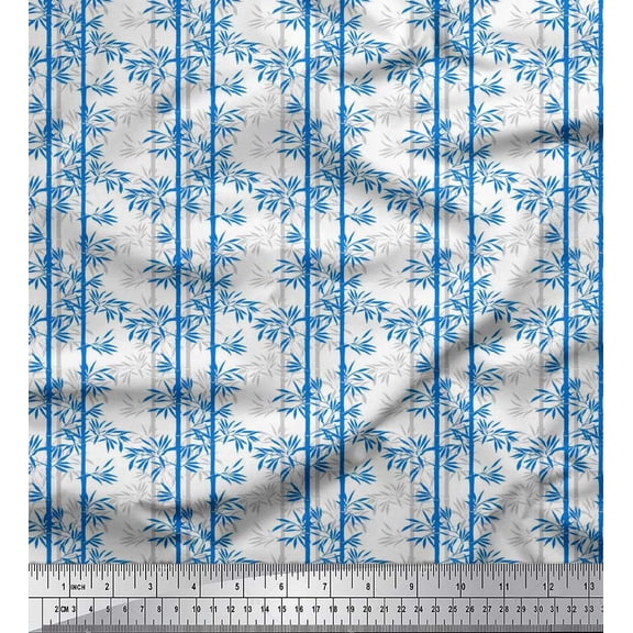 Soimoi Cotton Duck Fabric Bamboo Tree Fabric Prints by Yard 42 Inch Wide