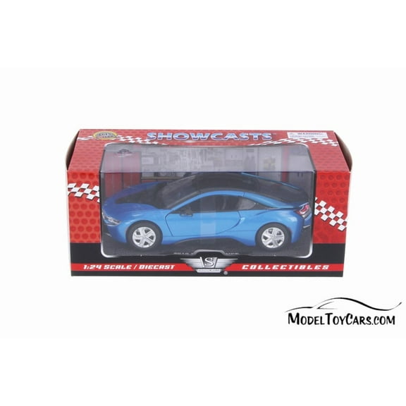 2018 BMW i8 Coupe Hardtop, Blue - Showcasts 79359BU - 1/24 Scale Diecast Model Toy Car